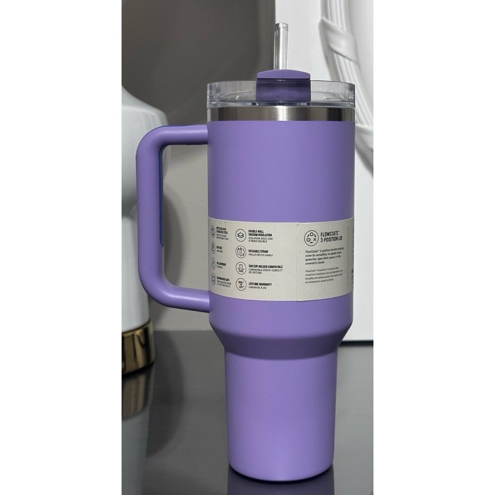 Stanley Quencher H2.0‎ FlowState Tumbler 40oz, LAVENDER - Picture 2 of 4